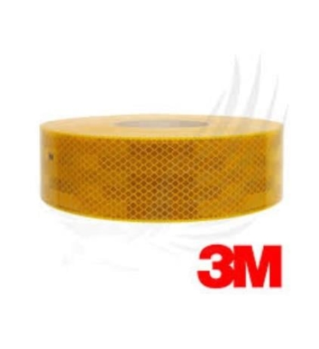 3M REFLEKTİF ŞERİT 50 MM SARI (SERT YUZEY) (1 MT FİYATIDIR)