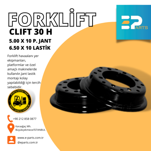 CLIFT 30 H  5 X 10 P. JANT 6.50 X 10 LASTİK