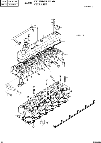 Doosan 65039010055 Silindir Kapak Contası