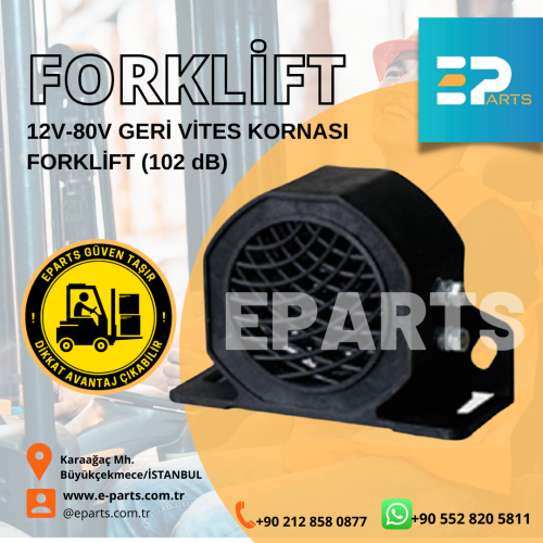 FORKLİFT 12V-80V GERİ VİTES KORNASI FORKLİFT (102 dB)