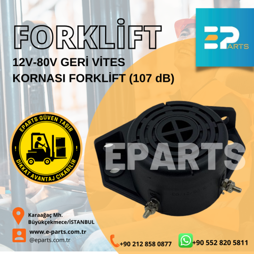 FORKLİFT 12V-80V GERİ VİTES KORNASI FORKLİFT (107 dB)