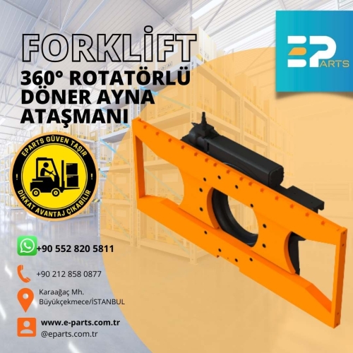 Forklift 360° Rotatörlü Döner Ayna Ataşmanı
