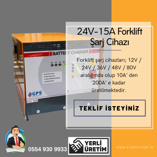 Forklift Akü Şarj Cihazı 24V-100A