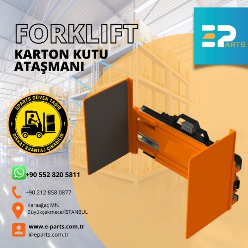 Forklift Karton Kutu Ataşmanı