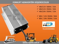 Forklift Konverter Voltaj Düşürücü 80V / 24V 15 Amper