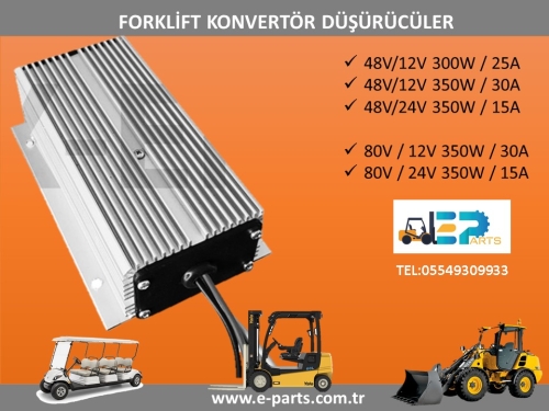 Forklift Konverter Voltaj Düşürücü 24V/12V DC 15 AMPER