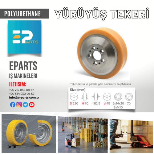 JUNGHEINRICH Yürüyüş Tekeri 50460103 230x70/82,5-45