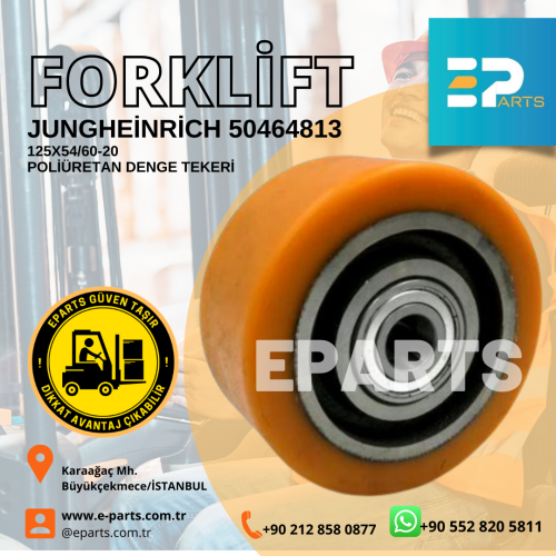 Jungheinrich  50464813 125x54/60-20 Poliüretan Denge Tekeri