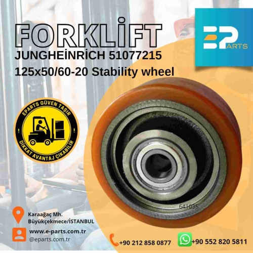 Jungheinrich  51077215 125x50/60-20 Poliüretan Denge Tekeri