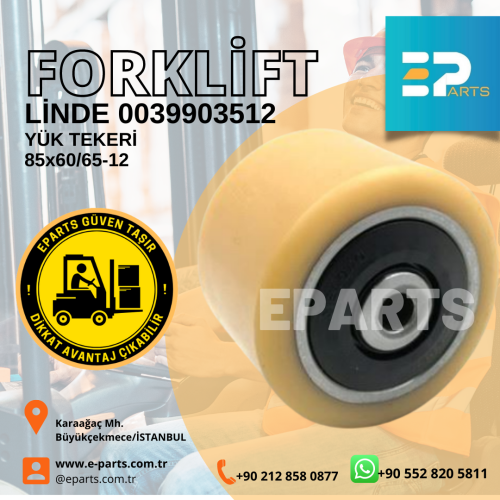 LİNDE 0039903512 YÜK TEKERİ 85x60/65-12 