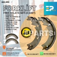 TCM Z5 3 TON - Forklift Fren Balatası 1 Set (4 Adet)