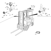 Linde 0009740013 Arka Stop Lambası 1283 ve 1218 Serisi
