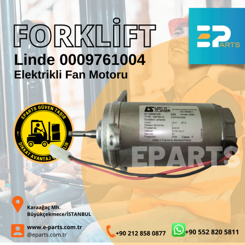 Linde 0009761004 Fan Motoru 350 Serisi