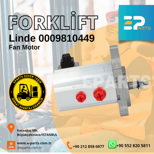 Linde 0009810449 Hidrolik Fan Motor