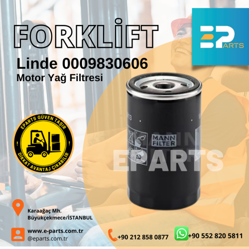 Linde 0009830606 Motor Yağ Filtresi