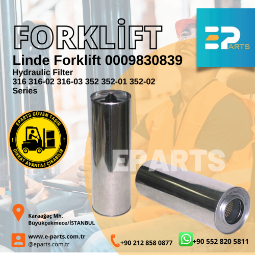 Linde 0009830839 Hidrolik Yağ Filtresi
