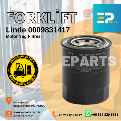 Linde 0009831417 Motor Yağ Filtresi