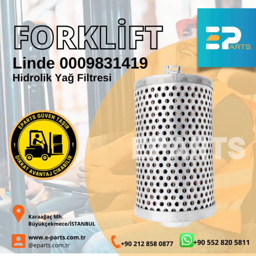 Linde 0009831419 Hidrolik Yağ Filtresi