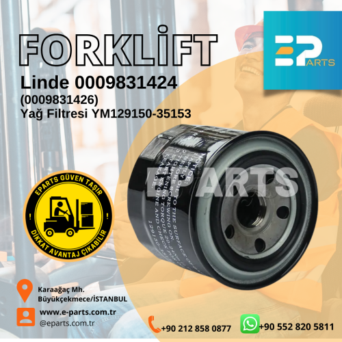Linde 0009831424 (0009831426) Yağ Filtresi YM129150-35153