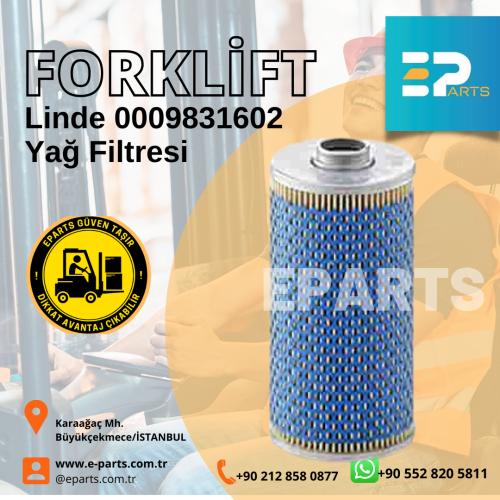 Linde 0009831602 Yağ Filtresi