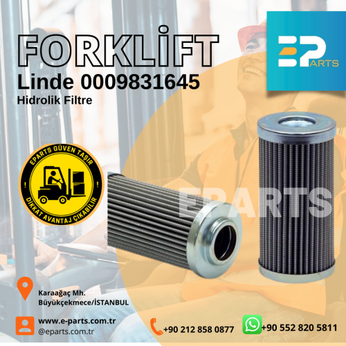 Linde 0009831645 Yürüyüş Hidrolik Filtre