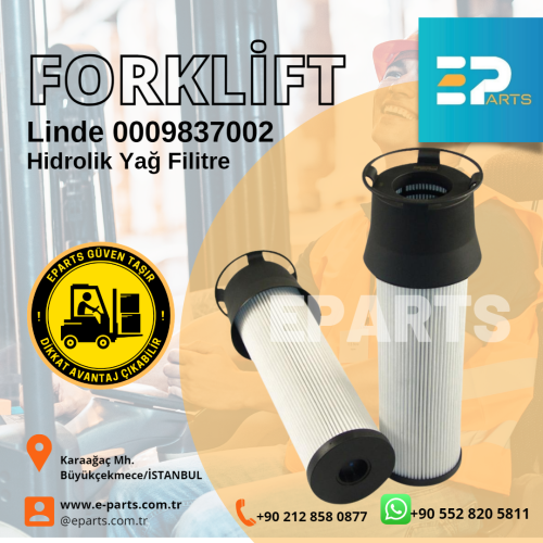 Linde 0009837002 Hidrolik Yağ Filitre