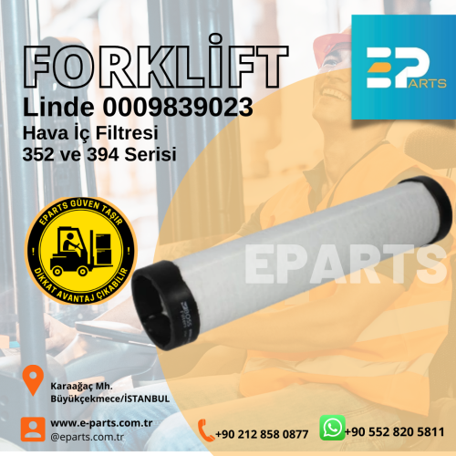 Linde 0009839023 Hava İç Filtresi 352 ve 394 Serisi