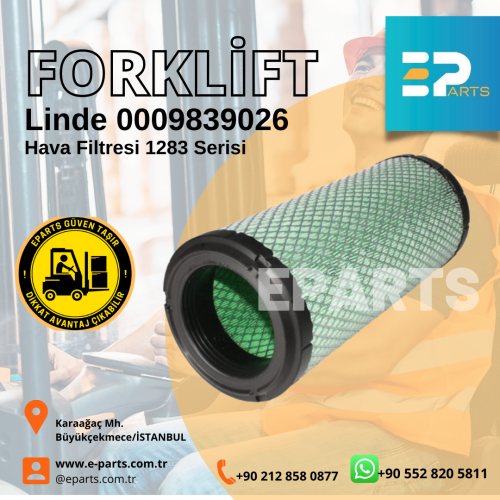 Linde 0009839026 Hava Filtresi 1283 Serisi