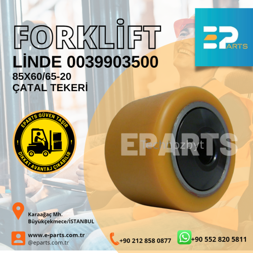 Linde 0039903500  85x60/65-20 Poliüretan Çatal Tekeri