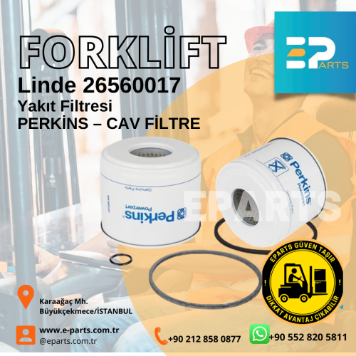 Linde 26560017  Yakıt Filtresi  PERKİNS – CAV FİLTRE