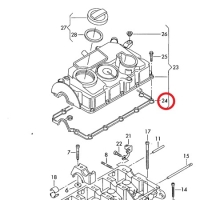 Linde VW03G103483D Külbütör Kapak Contası