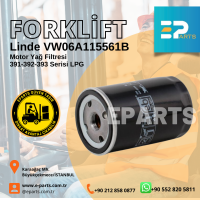 Linde VW06A115561B Motor Yağ Filtresi 391-392-393 Serisi LPG