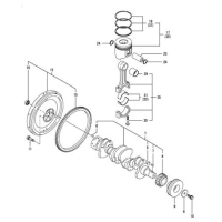 Linde YM129900-21600 Volant Dişlisi (Yanmar)