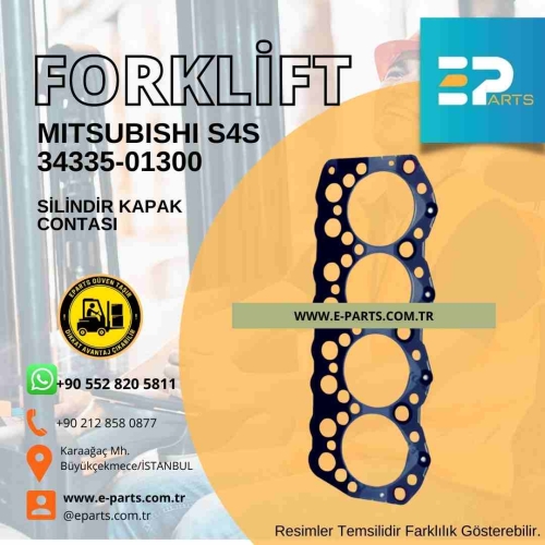 MITSUBISHI S4S 34335-01300 Silindir Kapak Contası