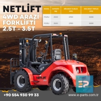 NETLİFT 4WD Arazi Forklifti 2.5t - 3.5t