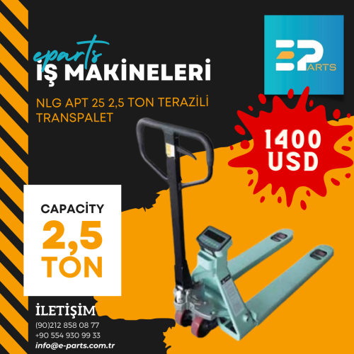 NETLİFT NLG APT 25 2,5 TON TERAZİLİ TRANSPALET