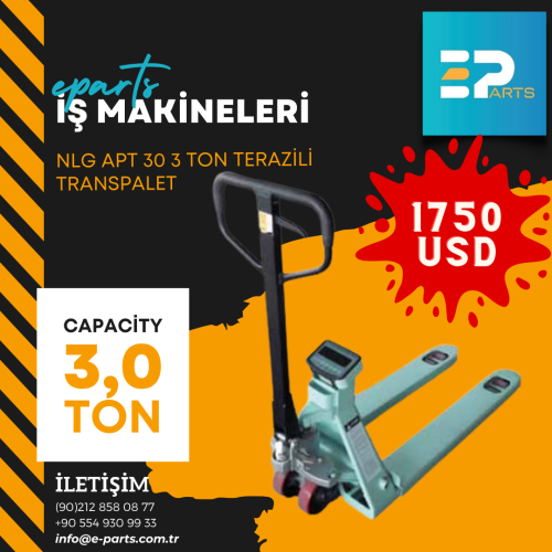 NETLİFT NLG APT 30 3 TON TERAZİLİ TRANSPALET