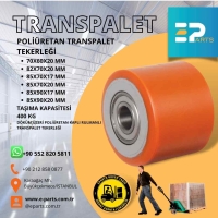 Poliüretan Transpalet Tekerleği - 70x60x20 mm