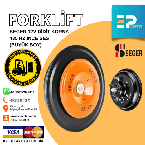 SEGER 12V DİDİT KORNA  435 HZ İNCE SES  (BÜYÜK BOY)