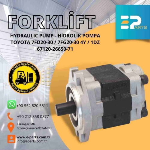 TOYOTA 7FD20-30 / 7FG20-30 4Y / 1DZ 67120-26650-71 HIDROLIK POMPA