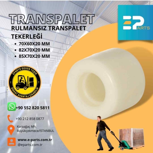 Transpalet Tekerleği Rulmansız - 85x70x20 mm