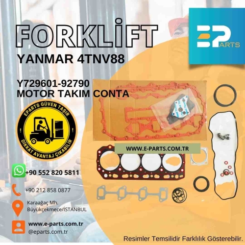 YANMAR 4TNV88  729601-92790 MOTOR TAKIM CONTA