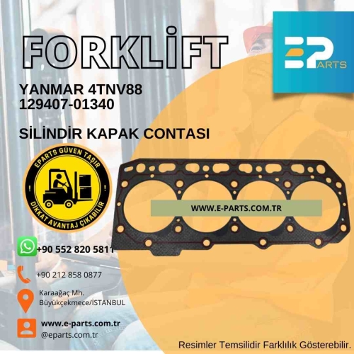 YANMAR 4TNV88 129407-01340 Forklift Silindir Kapak Contası