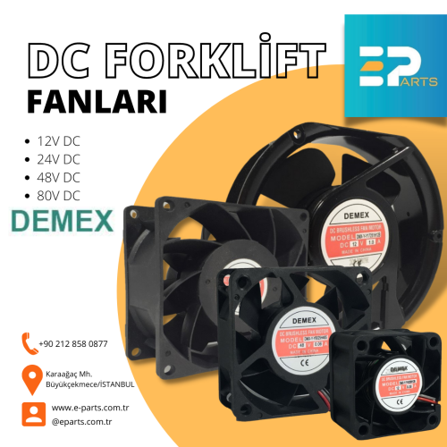 Demex Dc Fan Y-Y7025H12S 70X70X25 12VDC 0.20A