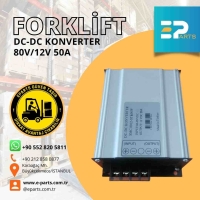 Forklift DC-DC Konverter Voltaj Düşürücü 80V / 12V 50 Amper
