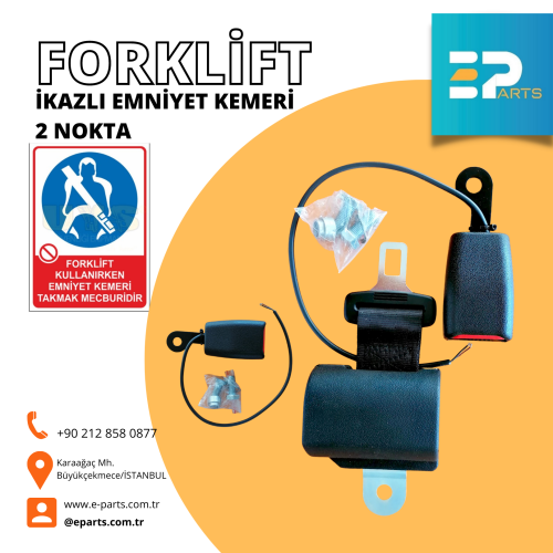 Forklift İkazlı Emniyet Kemeri - İkazlı Switchli