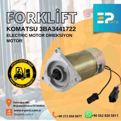 KOMATSU 3BA3441722  ELECTRIC MOTOR Direksiyon Motor