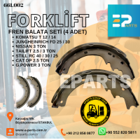 KOMATSU T 12 / 14 - Forklift Fren Balatası 1 Set (4 Adet)