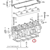 Linde VW026103383P Silindir Kapak Contası (Metal) – (LPG)
