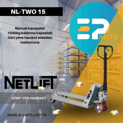 NETLİFT NL- TWO 15 DÖRT YÖNLÜ TRANSPALET